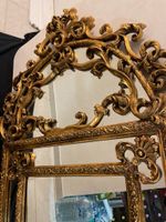 Antiker Vintage Echtholz Spiegel in Gold Nordrhein-Westfalen - Stolberg (Rhld) Vorschau