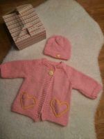 Strickset Baby Handmade Mädchen Jacke und Mütze Babymütze Brandenburg - Oderberg Vorschau