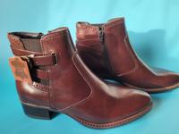 NEU Echtleder Stiefelette Kastanienbraun, Chelsea-Boots West - Höchst Vorschau