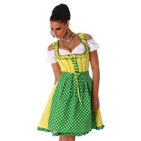 Damen Kleid Trachten Dirndl Oktoberfest 3 Teiler gelb 44 Baden-Württemberg - Stutensee Vorschau