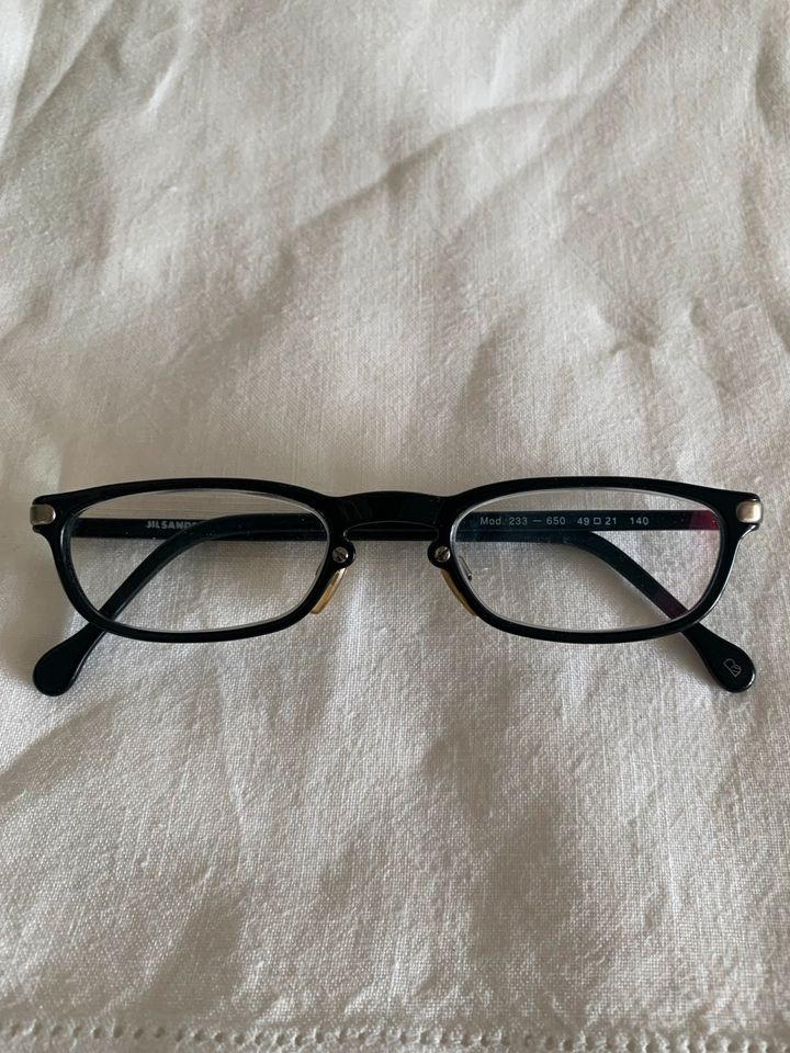 Lesebrille Original Jil Sander Kunstoff schwarz optische Gläser in Ahrensburg