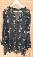 Bluse Tunika Bonprix schwarz gold edel 50 XXXL transparent Baden-Württemberg - Wiesloch Vorschau