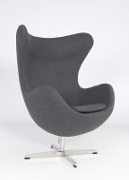 Egg Chair Sessel Kaschmir Stoff in Dark Gray Münster (Westfalen) - Centrum Vorschau