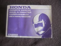 Honda CN 250 Fahrer-Handbuch Bayern - Mühldorf a.Inn Vorschau