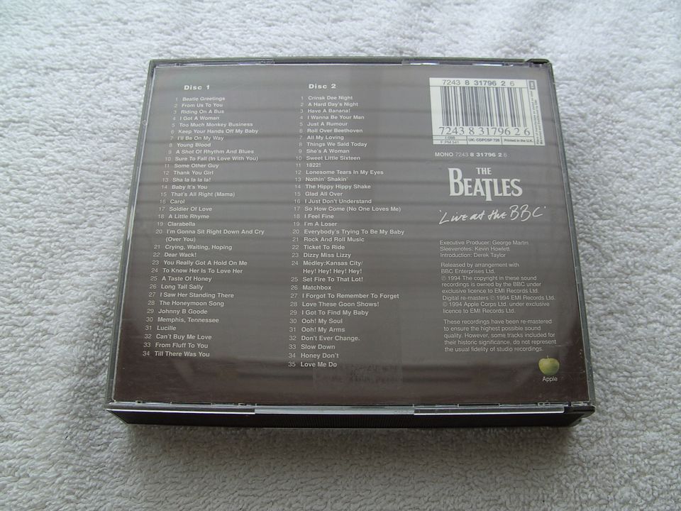 2-CD Box The BEATLES Live At The BBC Apple Records 1994 Rock Pop in Kamp-Lintfort