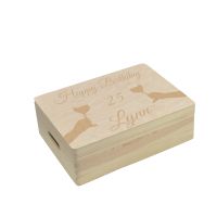 Personalisierte Holzbox zum Geburtstag Weinmotiv - Erinnerungsbox Nordrhein-Westfalen - Heiden Vorschau