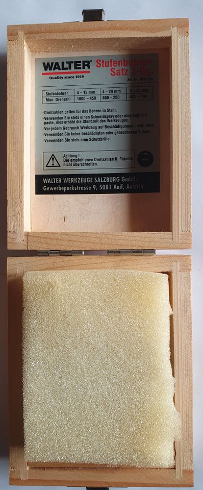 WALTER Stufenbohrersatz 3tlg. in Forchheim