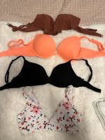 Bikinioberteil bikini orange schwarz Blumen Damen Nordrhein-Westfalen - Nörvenich Vorschau