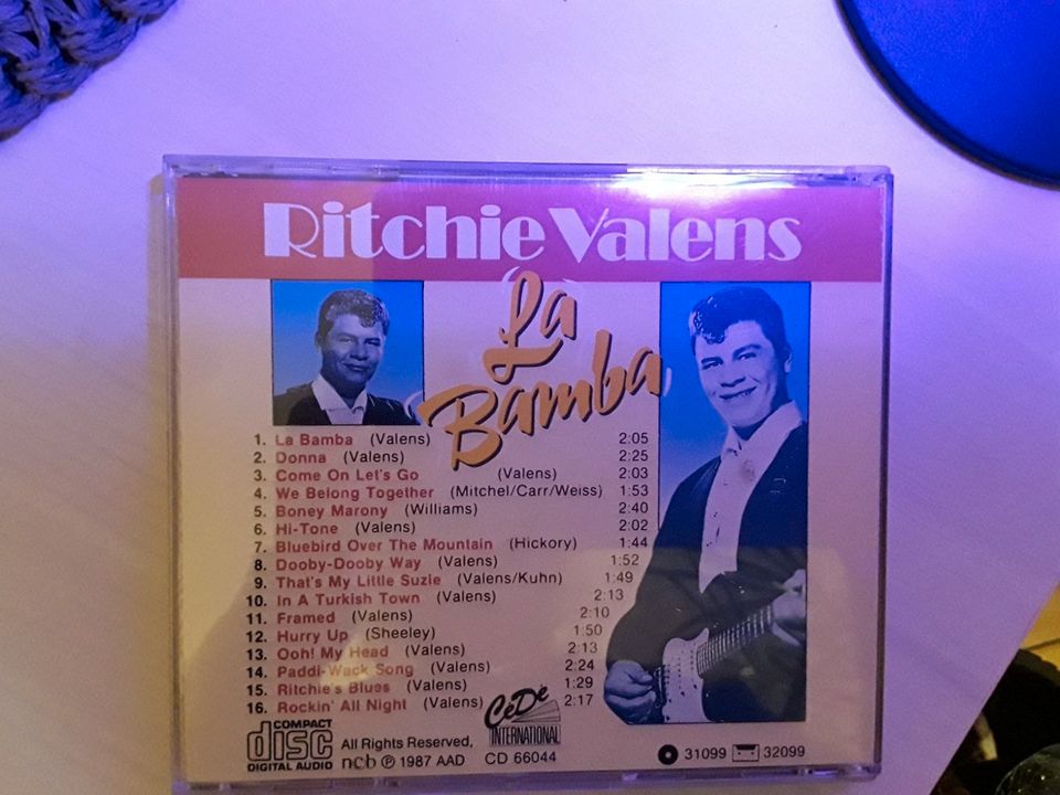 RITCHIE VALENS CD~ LA BAMBA ~ 1987 ~CEDE RECORDS~ in Weyhe