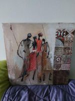 Tolles Bild Kunstwerk abstrakt Deko Afrika Keilrahmen Menschen Dresden - Cotta Vorschau