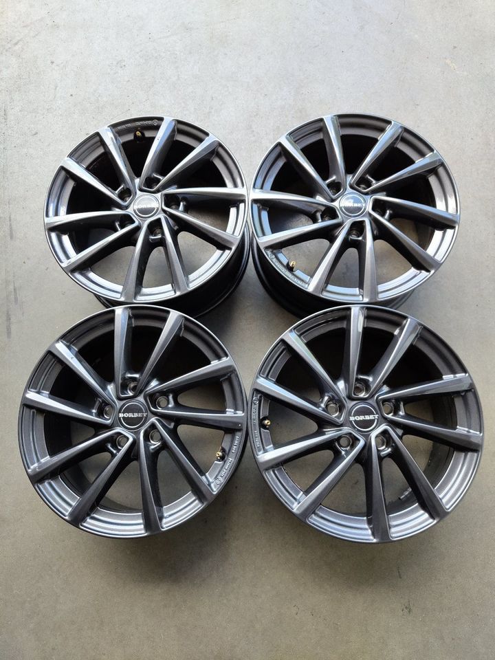 Borbet 7 x 16 5x112 ET48 KBA50199 GOLF PASSAT TOURAN JETTA ALU in Kall