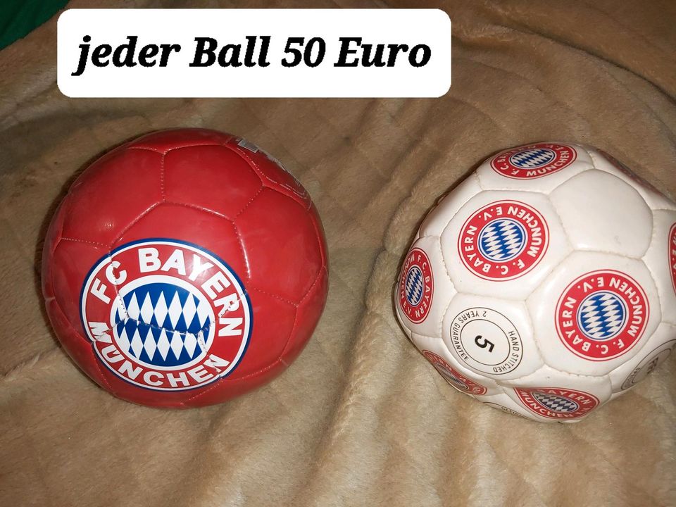 Fußball Beachball z.b.F.c.Bayern,Postbank,Pringles ab 20 Euro . in Hennef (Sieg)