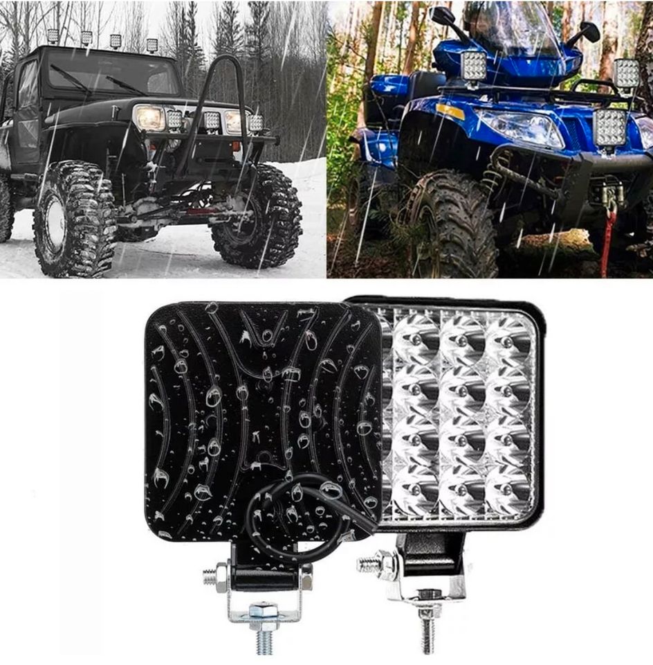 10 X 48W LED Arbeitsscheinwerfer Offroad Bagger 12V Scheinwerfer Flutlicht