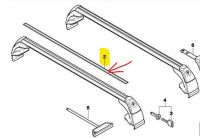 2x Original BMW 82720144045 - Dachträger-Abdeckleiste Nordrhein-Westfalen - Bad Lippspringe Vorschau