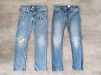 Paket Jeans Größe 128 134 Applikationen cool Saarland - Heusweiler Vorschau