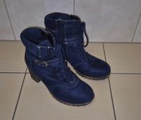 Blaue Stiefel von bonprix collection (Größe 40) Brandenburg - Ortrand Vorschau