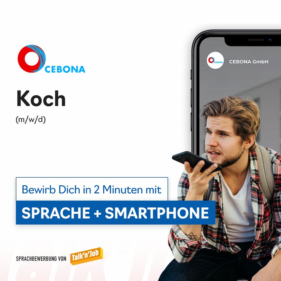 Koch (m/w/d) in Vollzeit bei CEBONA in Dortmund in Dortmund