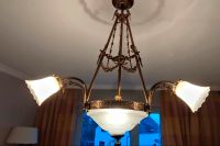 Antike Deckenlampe 1880 - 1920 Jugendstil Art Deco Kolonialstil Rheinland-Pfalz - Nastätten Vorschau