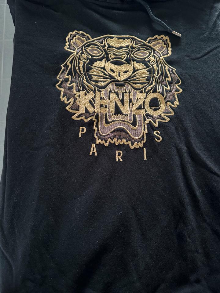 Black kenzo hoodie sales