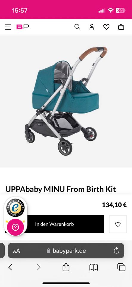 Uppa Baby MINU from birth set (Neugeborenen Bassinet) in Berlin