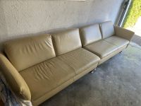 Couch Leder / Farbe: Beige Bayern - Mammendorf Vorschau