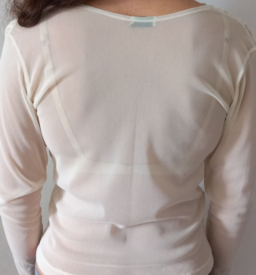 Dirndlbluse Creme Langarm Trachtenbluse Neu XL 42, 2XL 44 in Kranenburg