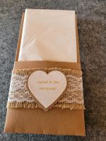 Hochzeit Dekoration Bestecktaschen personalisiert handmade je 1.5 Hessen - Alheim Vorschau