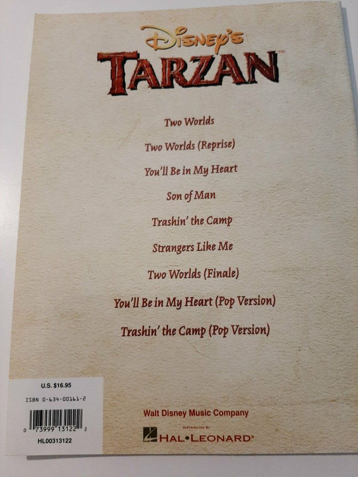 Disney´s Tarzan Notenheft in englisch in Hagen