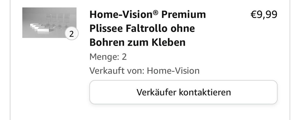 Home Vision Premium Plissee ohne Bohren - verschiedene Größen in Piding