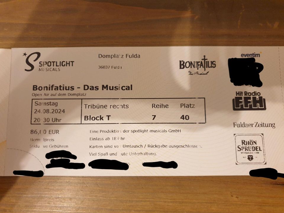 Bonifatius - Das Musical, Thomas Borchert,  Domplatz Fulda, 24.08 in München