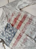 NEU Viskose Seide Bluse Shirt American Flag taupe Gr. S 36 Baden-Württemberg - Dettenheim Vorschau