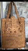 Basttasche handmade zum Verschließen Tasche aus Bast Hingucker Hessen - Taunusstein Vorschau