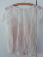 Zara Spitzenbluse Gr XS 34 36, weiß -Creme, total Süß Bayern - Lohr (Main) Vorschau