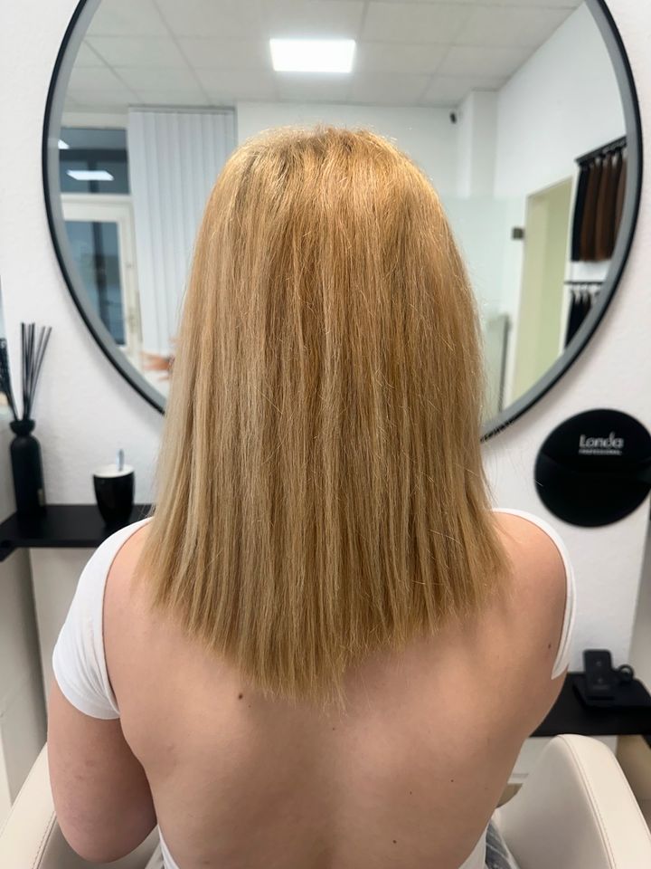 Haarverlängerung Tresse Methode 100g 55 cm in Düren