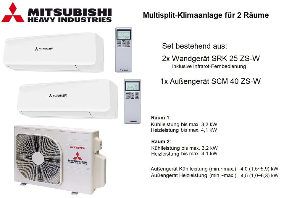 Luft-Luft Wärmepumpe (Multi Split Klima) Heizleistung bis 6,3 kW in  Rheinland-Pfalz - Koblenz | eBay Kleinanzeigen ist jetzt Kleinanzeigen