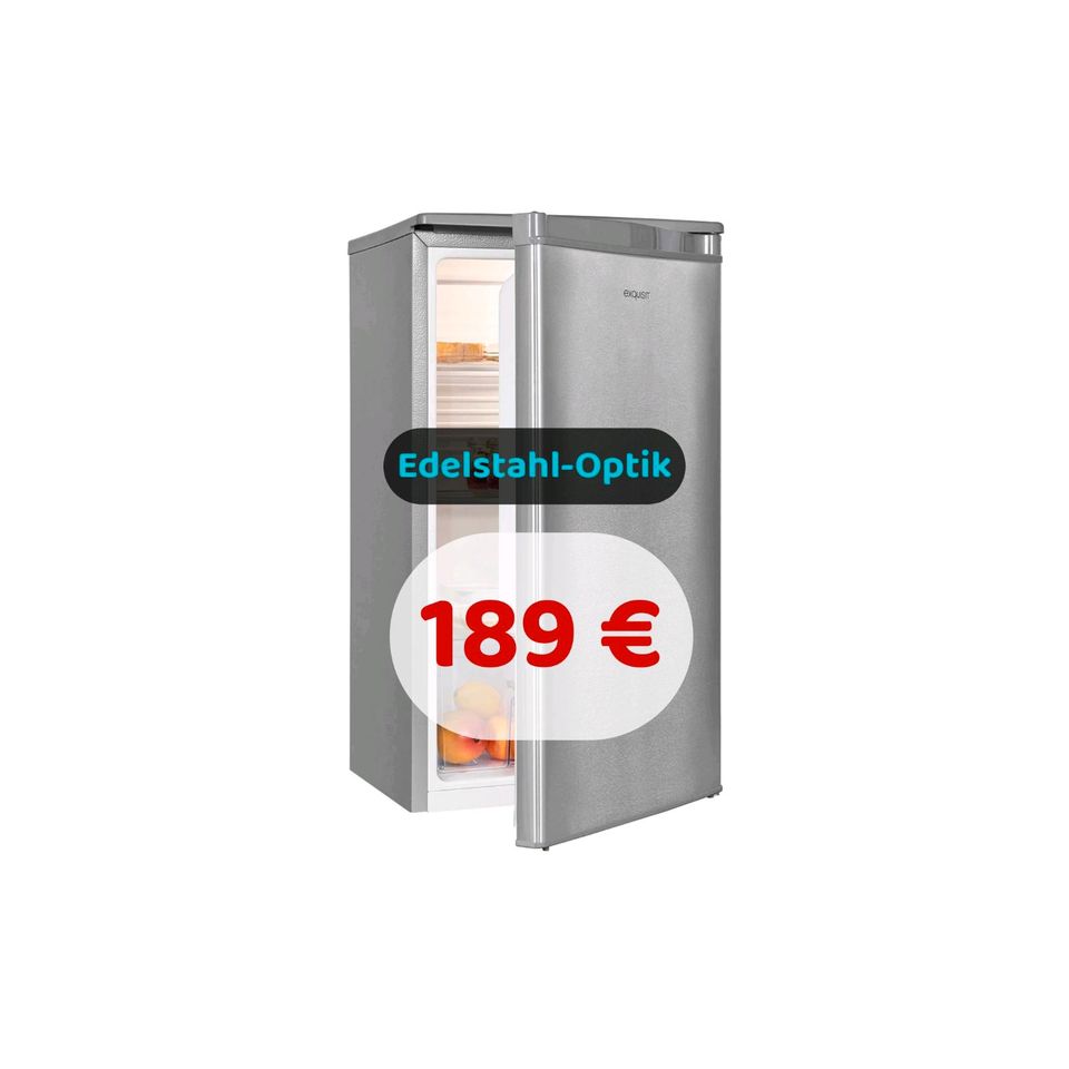 ⭐NEUGERÄT Edelstahl 85 cm Kühlschrank 75 Liter Inox Look in Dreieich