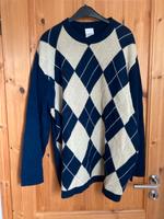 Pullover kariert dunkelblau beige Pullunder Sweatshirt Berlin - Reinickendorf Vorschau