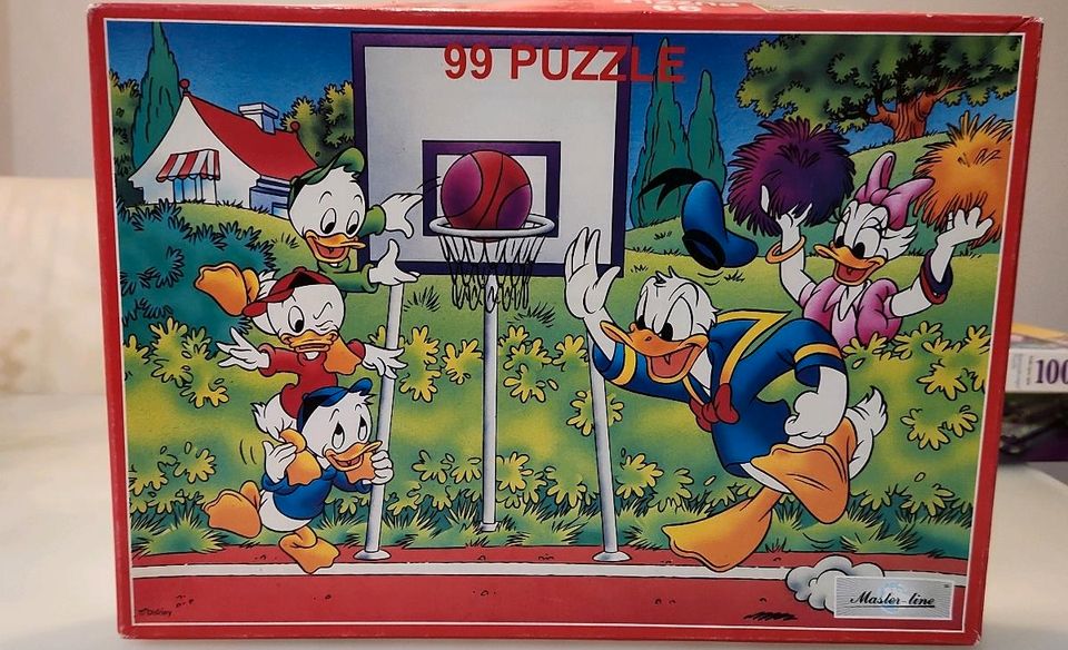 RAR Vintage Masterline 99 Teile Puzzle Donald Duck in Ellhofen