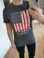 graues T-Shirt mit Print USA, Größe 36 / S Nordrhein-Westfalen - Lübbecke  Vorschau