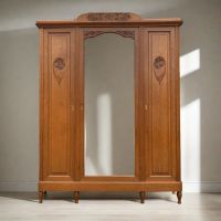 ANTIKER KLEIDERSCHRANK | JUGENDSTIL | EICHE MASSIVHOLZ | 3-TÜRER Bayern - Würzburg Vorschau