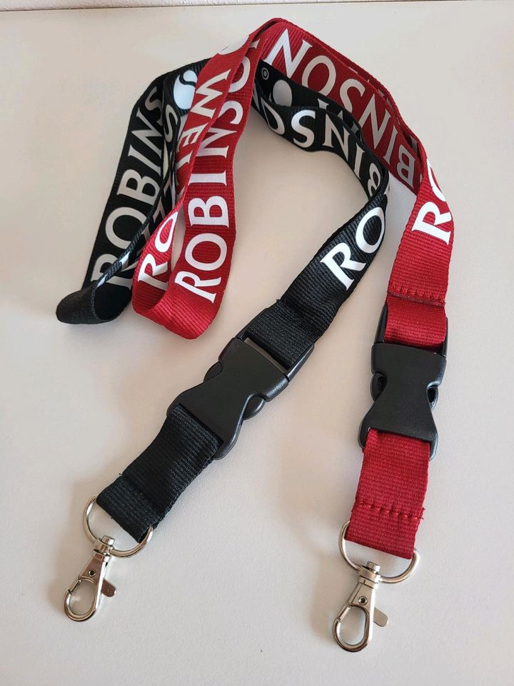 2x ROBISON Schlüsselband rot/schwarz Lanyard in Rosenheim