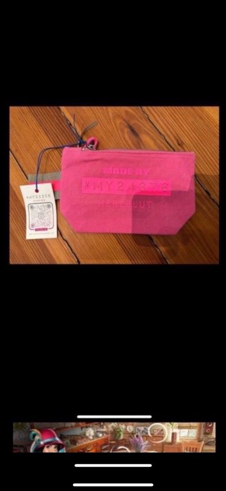 HERZBLUT Hamburg Kosmetiktasche / Tasche pink NEU / OVP in Lüchow