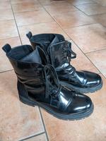 Marco Tozzi Boots Schnürstiefelette Schuhe 40 41 black Lack Block Sachsen - Dahlen Vorschau