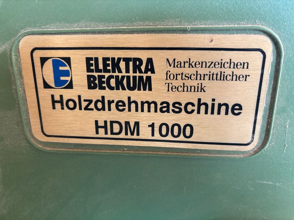 Holzdrehbank Elektra Beckum HDM 1000, Drechselbank in Neuenhagen
