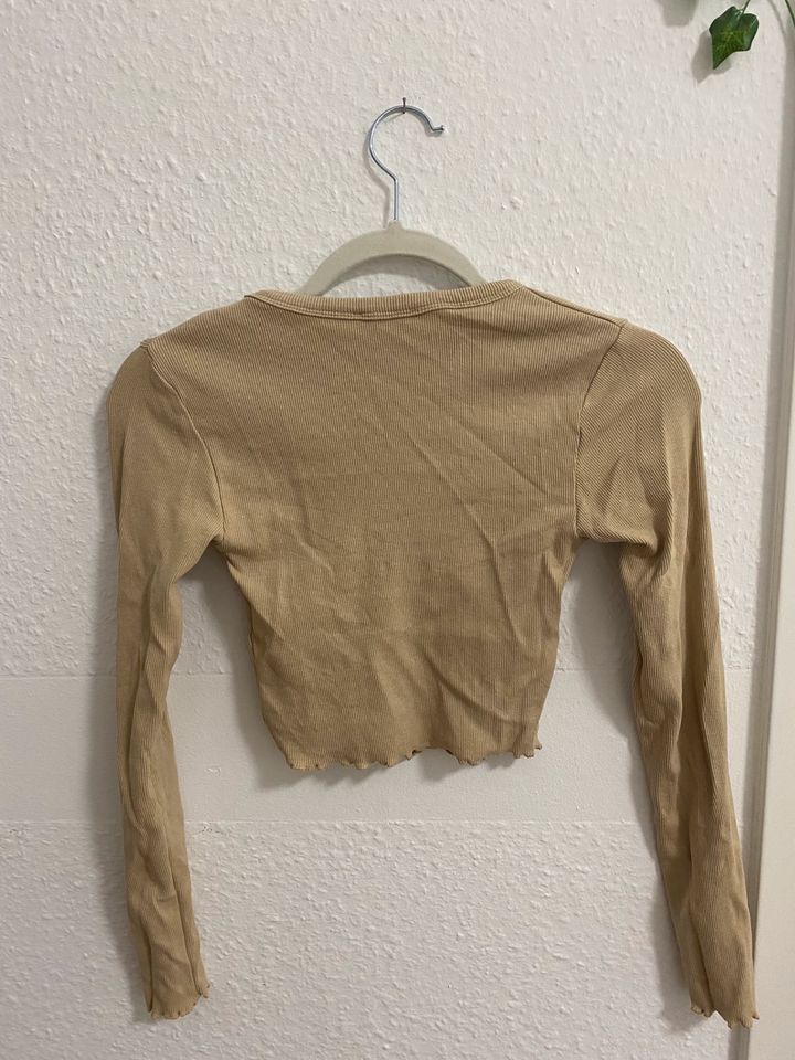 beige/creme dünner Pullover/ Langarmshirt Gr.XS in Heilbad Heiligenstadt