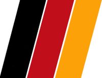 Deutschland Flagge - schwarz/rot/gold - Aufkleber - KULT Saarbrücken-Halberg - Brebach-Fechingen Vorschau