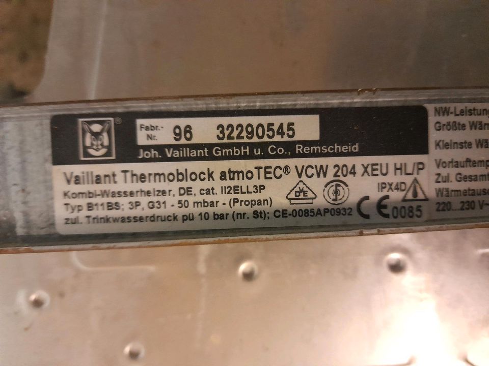 Gebraucht: Vaillant Wärmetauscher für Thermoblock atmotec vcw 204 in Urbach Westerw