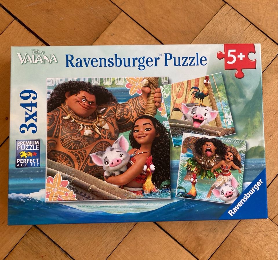 Ravensburger Puzzle Vaiana 3x49, ab 5 Jahre in Regensburg