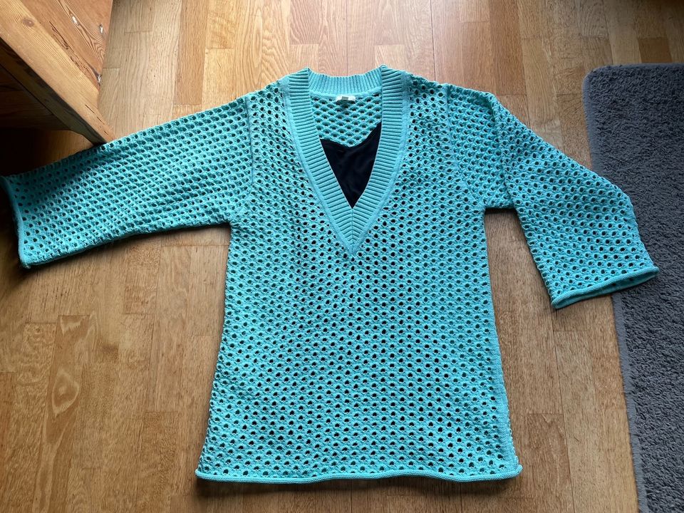 oversize Pulli, Kleid, Set, Lochmuster,mint, H&M  Gr L in Hemer