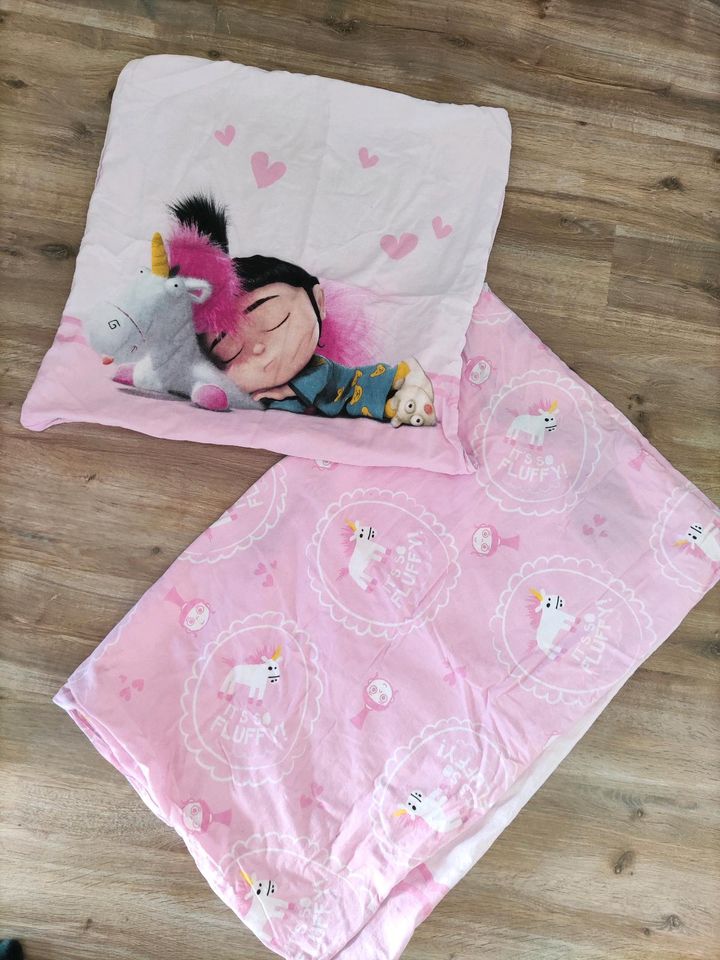 Kinderbettwäsche Minion Einfach unverbesserlich rosa Einhorn in Herford